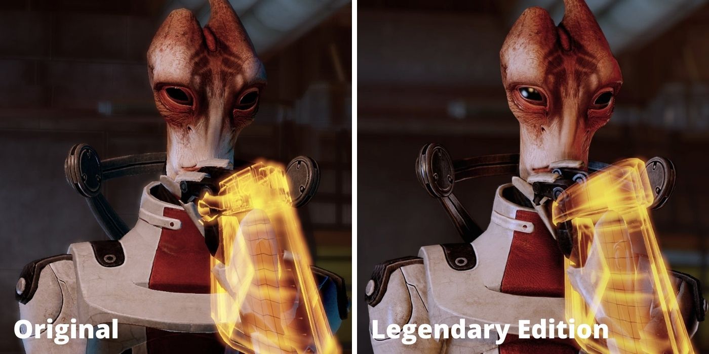 Mass Effect Legendary Edition New Vs Old Mordin Solus (Old on Left, New On Right)