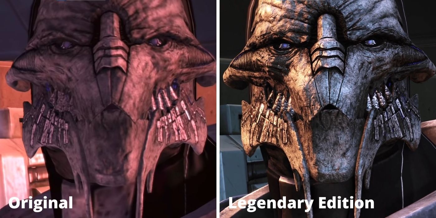Mass Effect Legendary Edition New Vs Old Saren Arterius (Old on Left, New On Right)