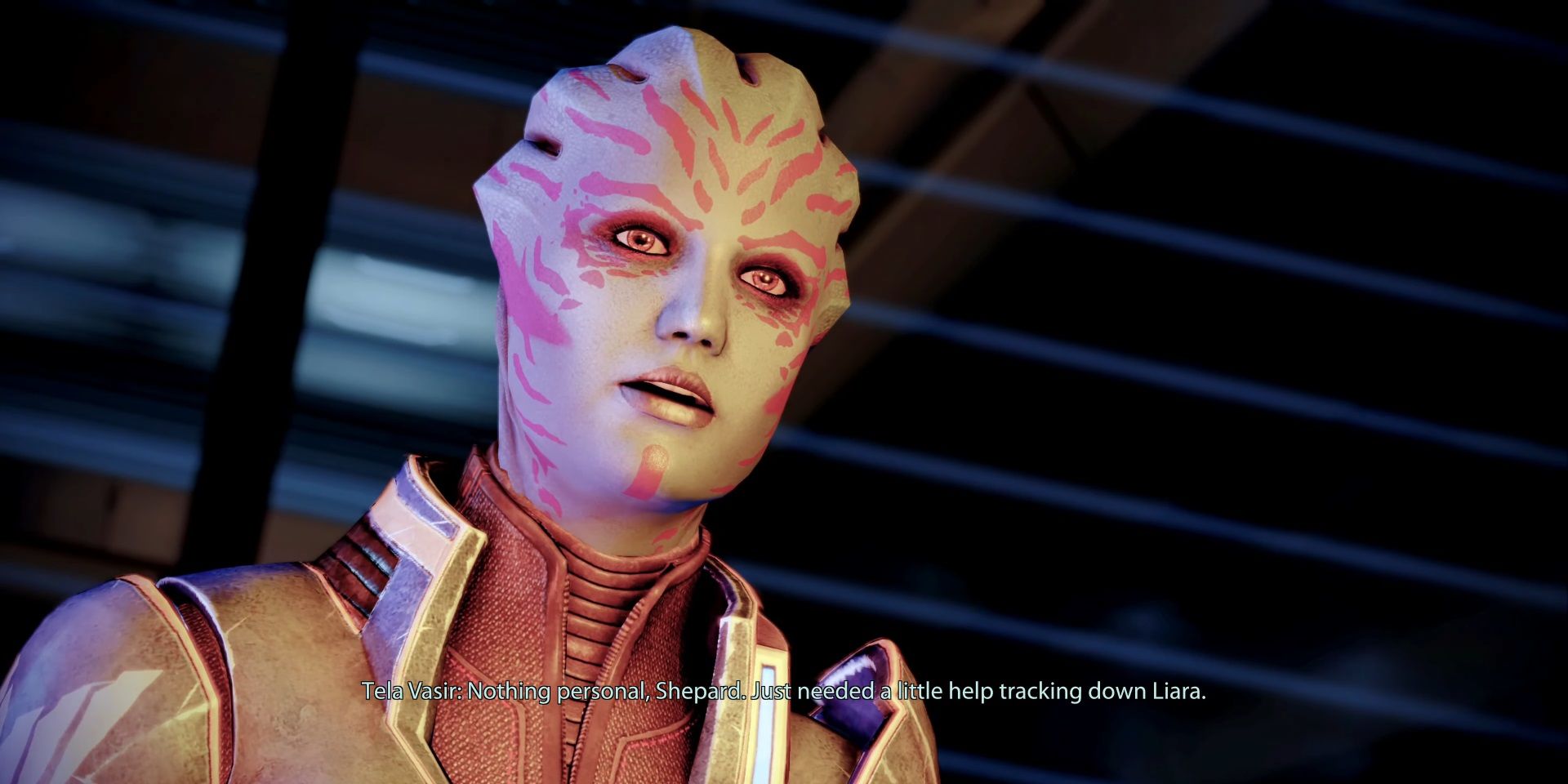 Mass Effect Legendary Edition - Vasir tries to come up with an excuse to her horrendous acts
