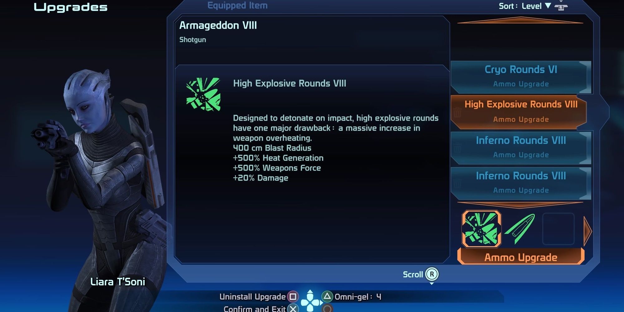 Mass Effect weapons upgrades