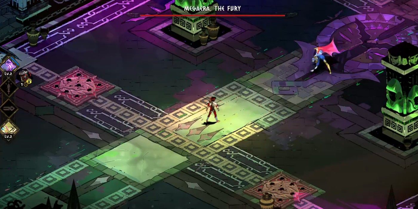 Megaera preparing to attack Zagreus from Hades