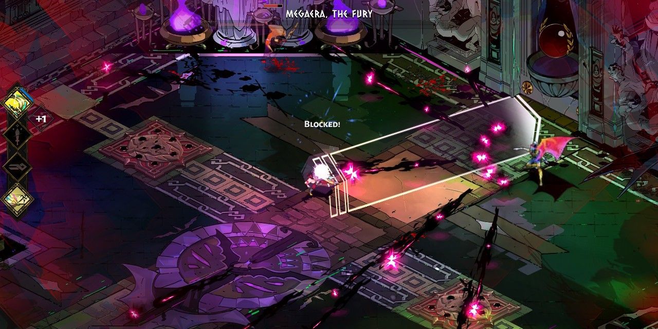 Megaera preparing to attack Zagreus in Hades