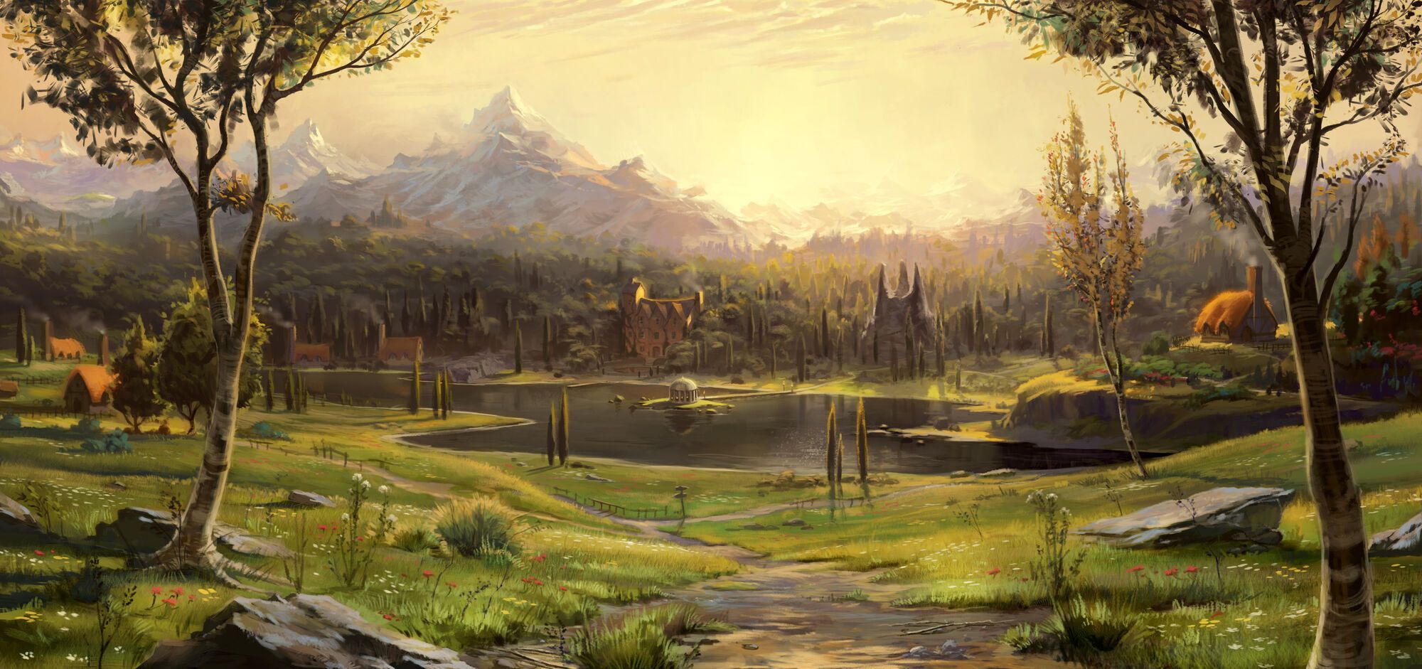 Fable Albion Millfields Concept Art