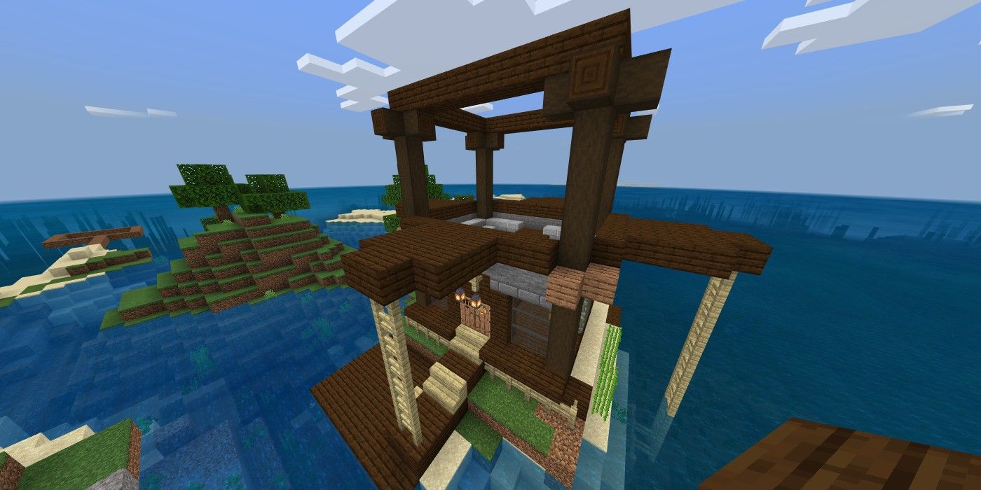 outline of a house in minecraft