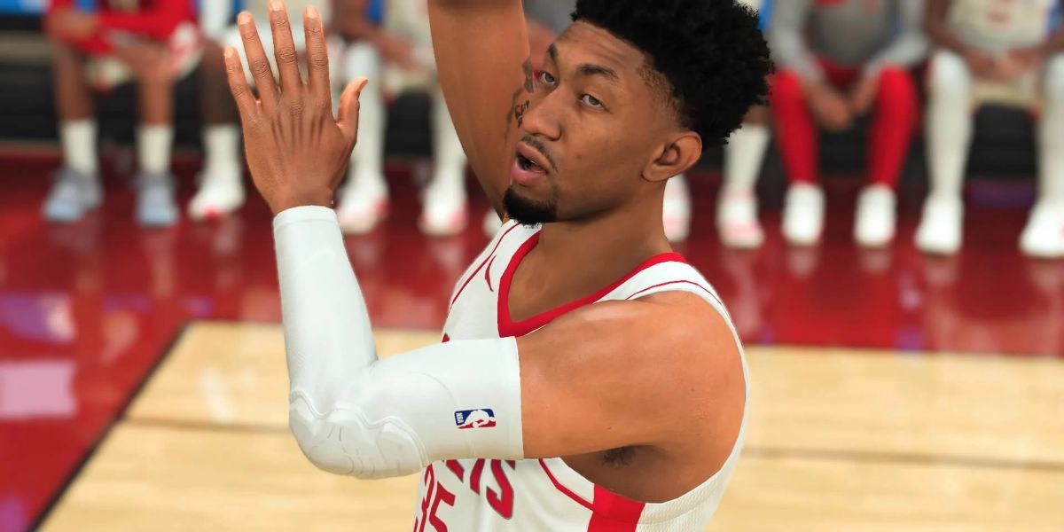 Christian Wood NBA 2K21 Shooting A Basketball