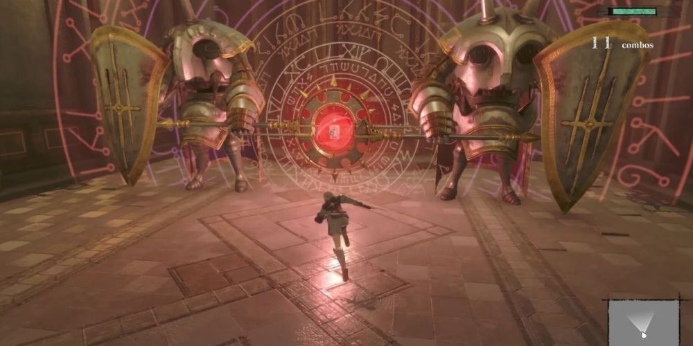 Nier Replicant Two on One Boss Fight
