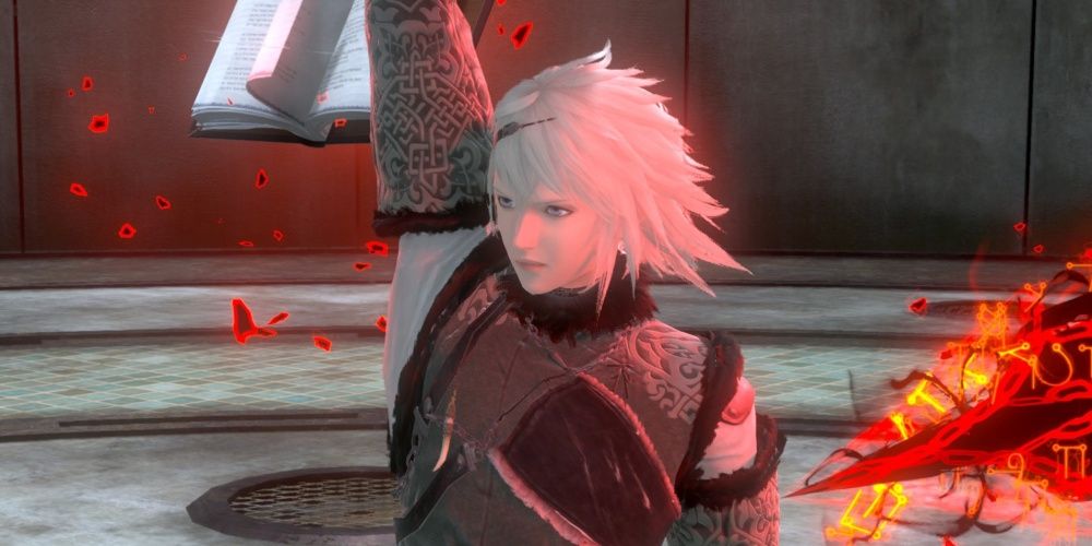 Nier Replicant Nier Holding a Sword