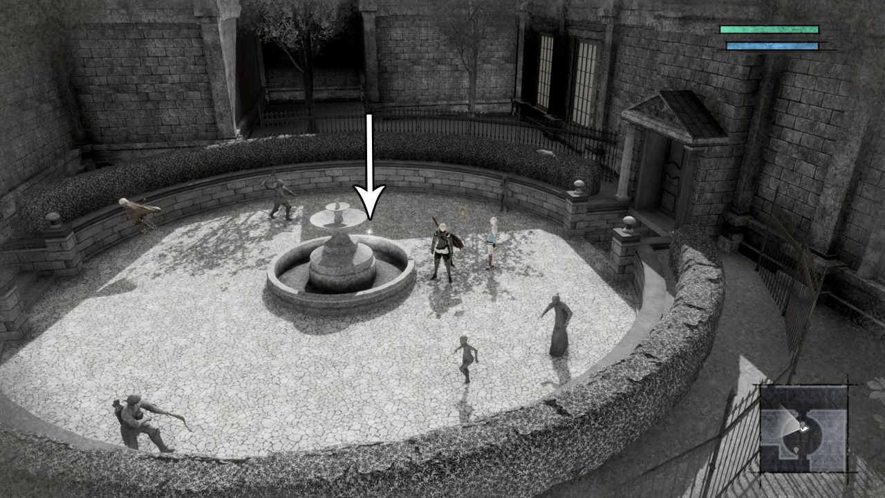 Nier Replicant accessing the underground facility