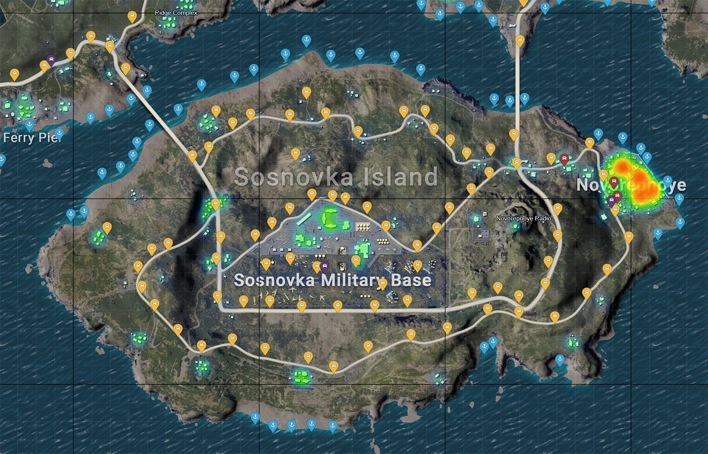 PUBG Erangel Sosnovka Military Base