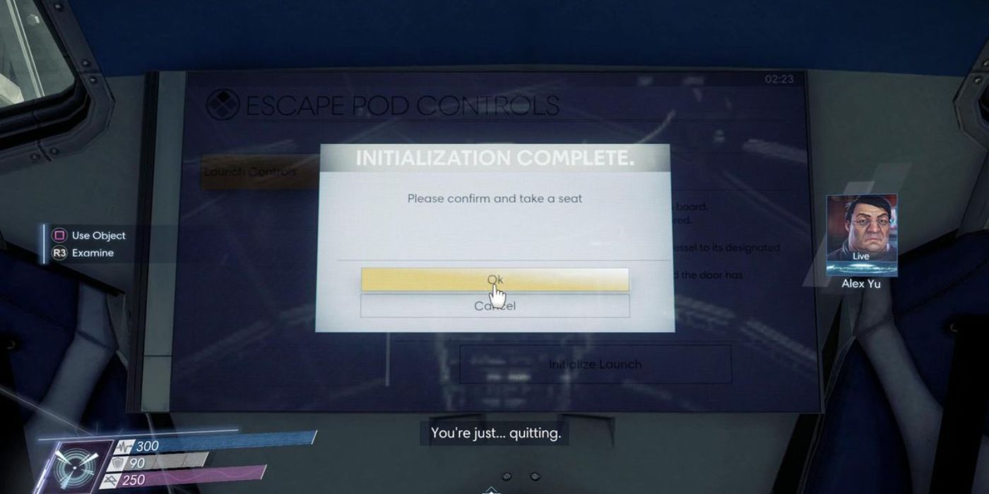 Prey alex's escape pod terminal