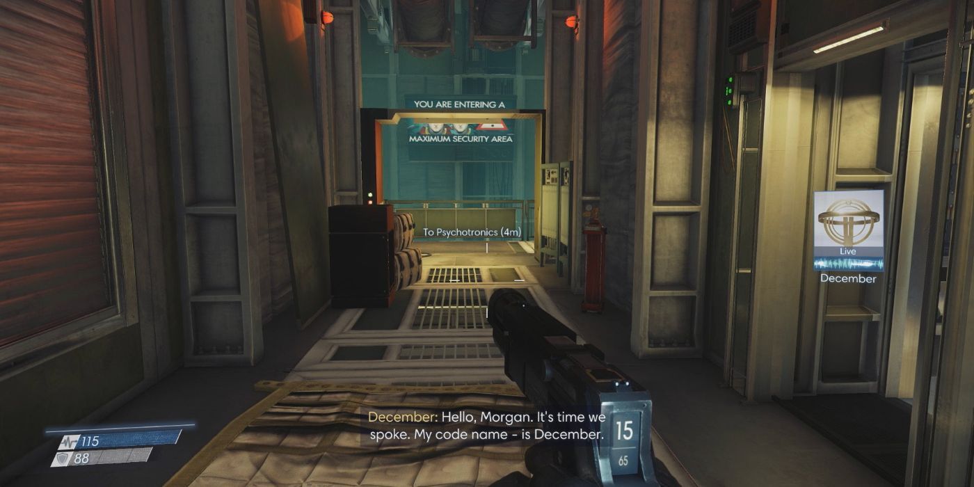 Prey morgan entering the psychotronics entrance