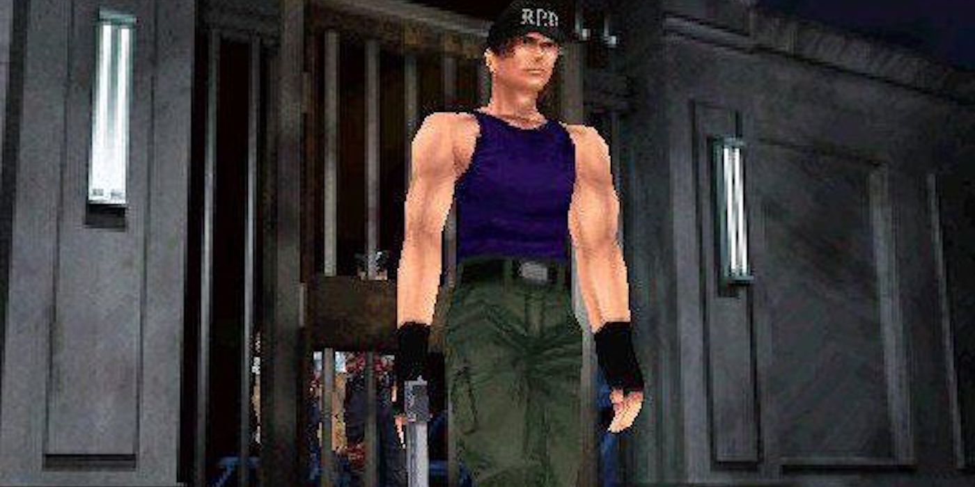 RE 2 leon purple tank top