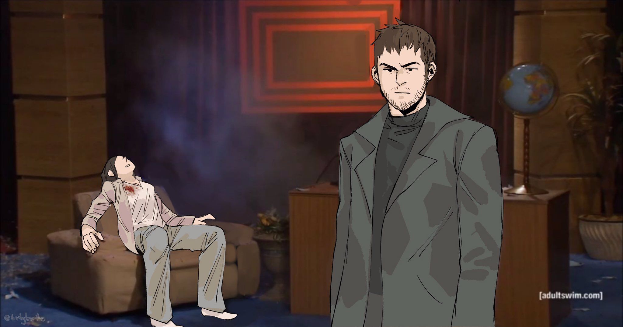 REsident evil village chris meme