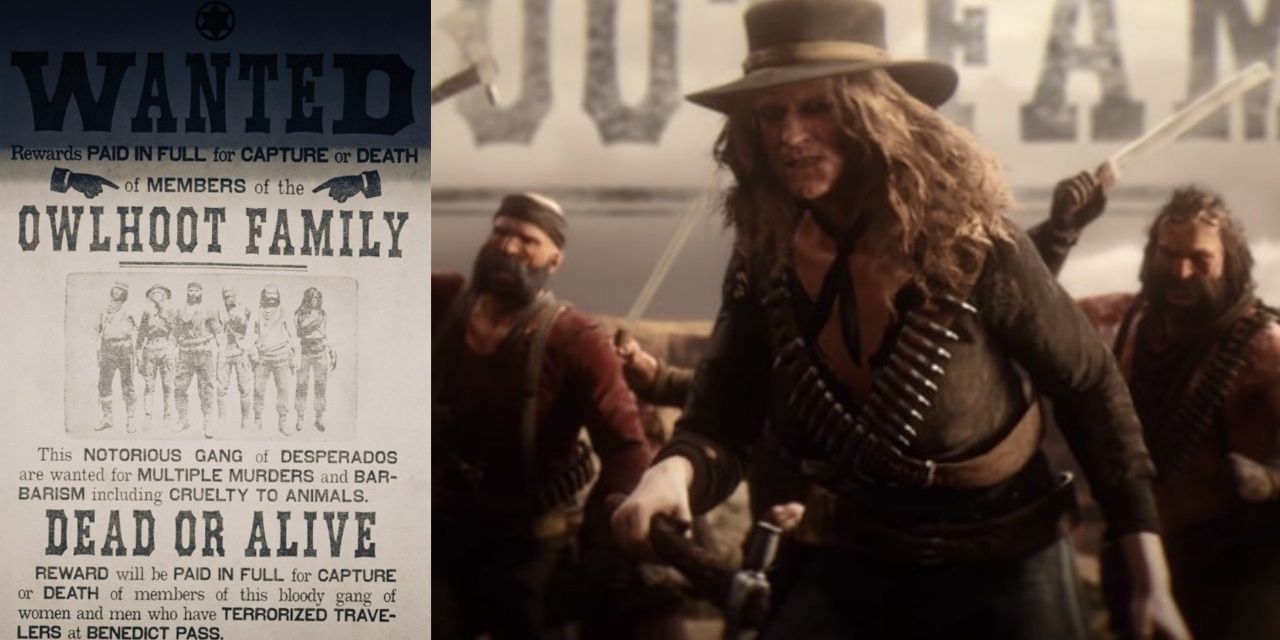 Owlhoot Family bounty poster and portrait Red Dead Online