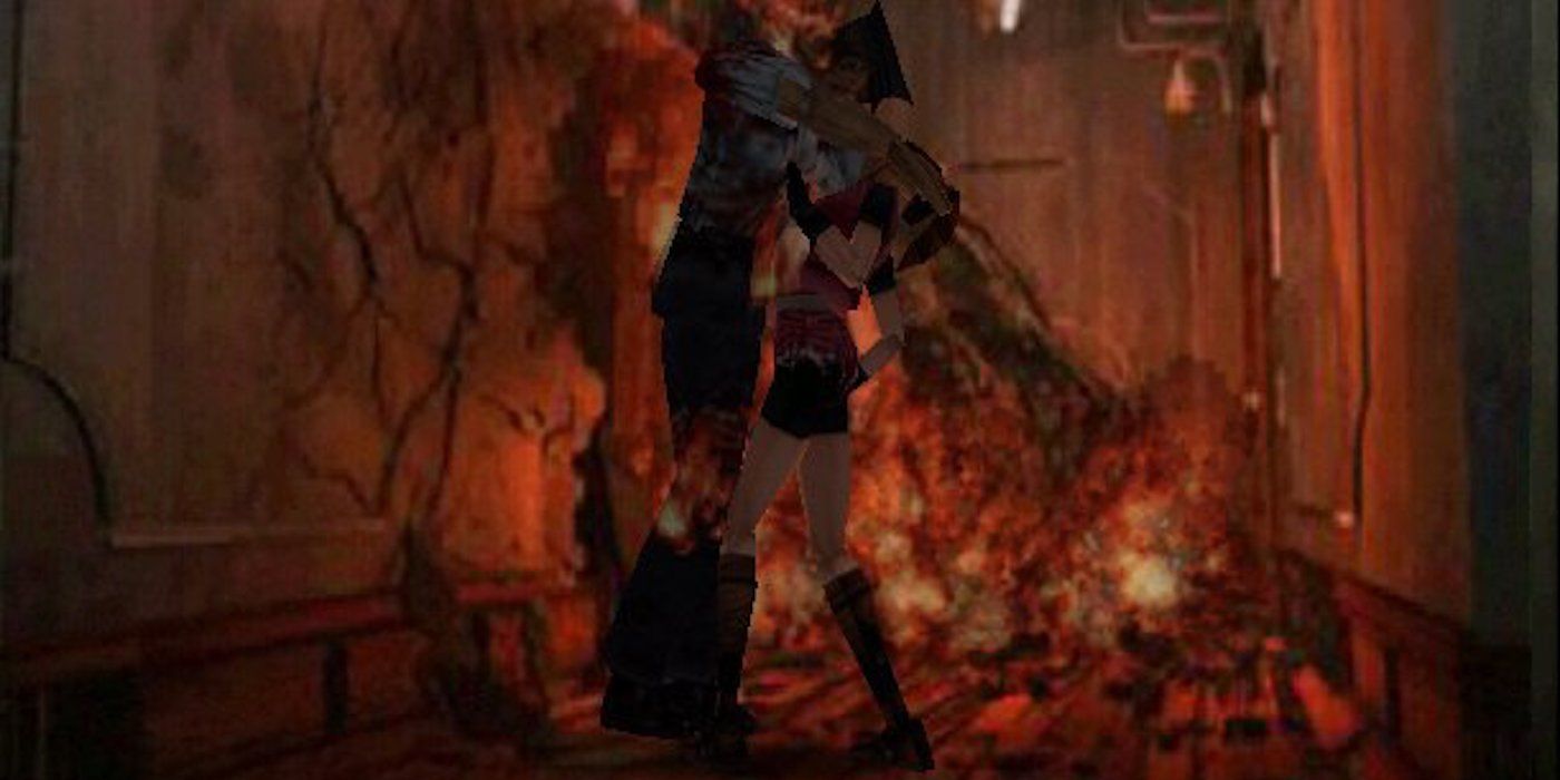 Resident Evil 2 claire getting attacked