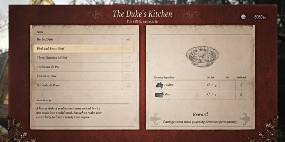 One of the best recipes available at The Duke's Emporium.