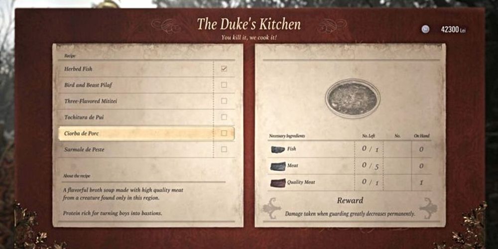 One of the best recipes avaialble at The Duke's Emporium, although this one requires many ingredients.