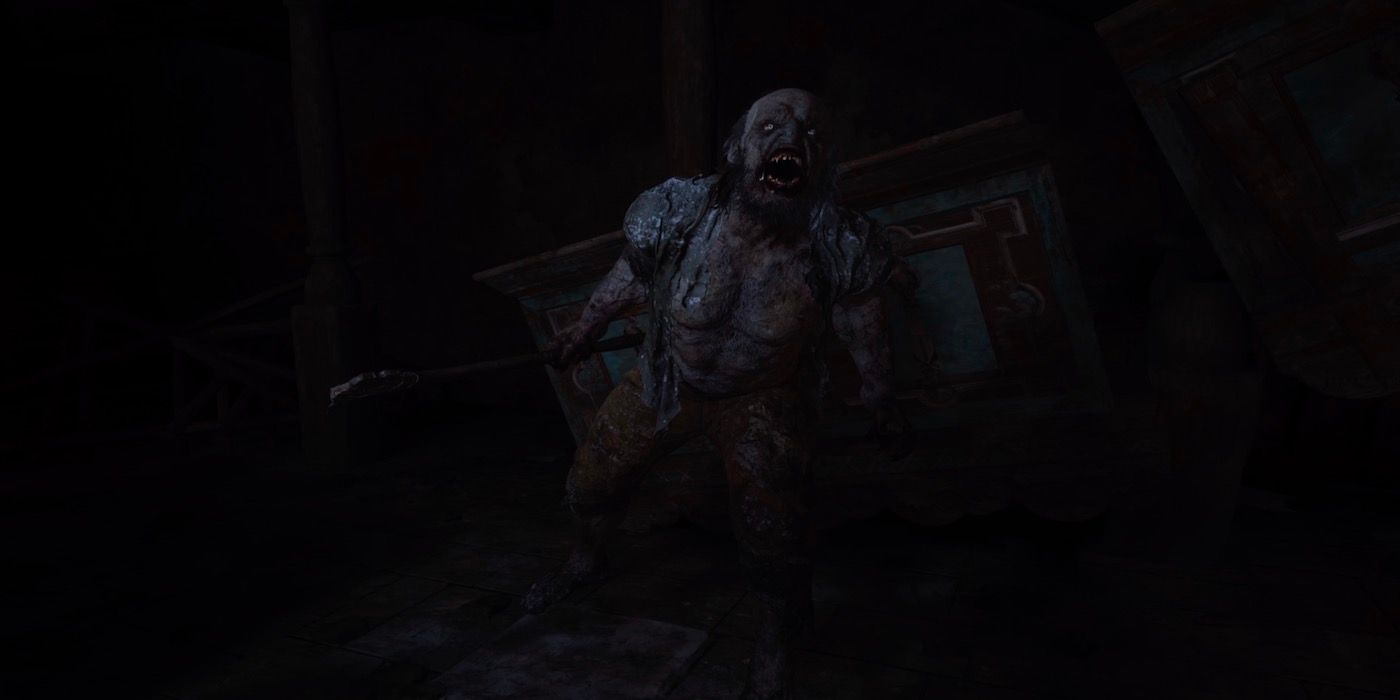 A werewolf villager from Resident Evil Village