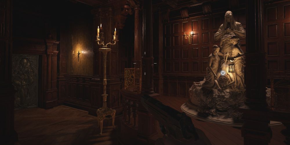 re8 mask and atelier entrance
