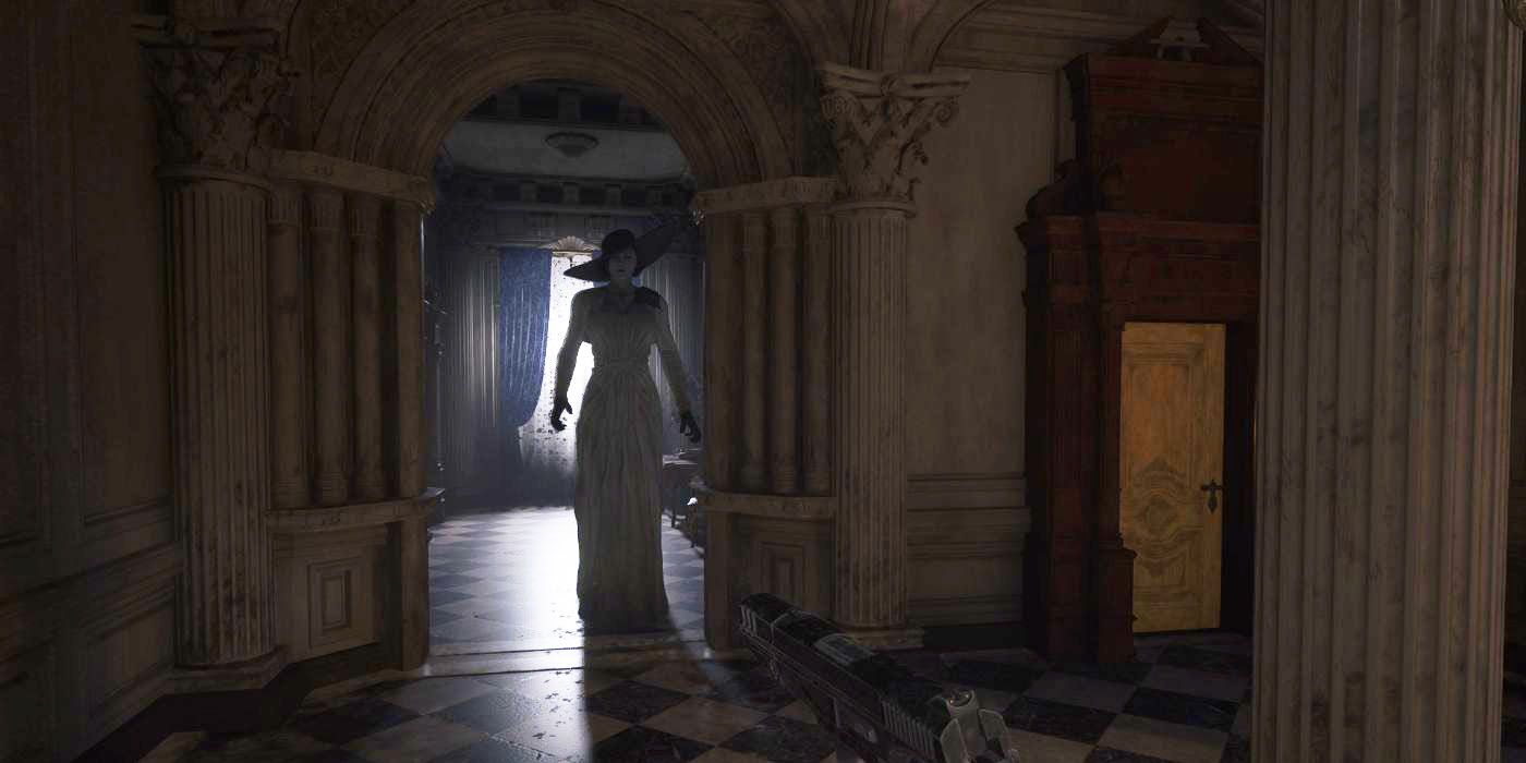 Resident Evil Village Lady Dimitrescu Chasing