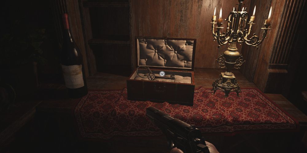 re8 courtyard key