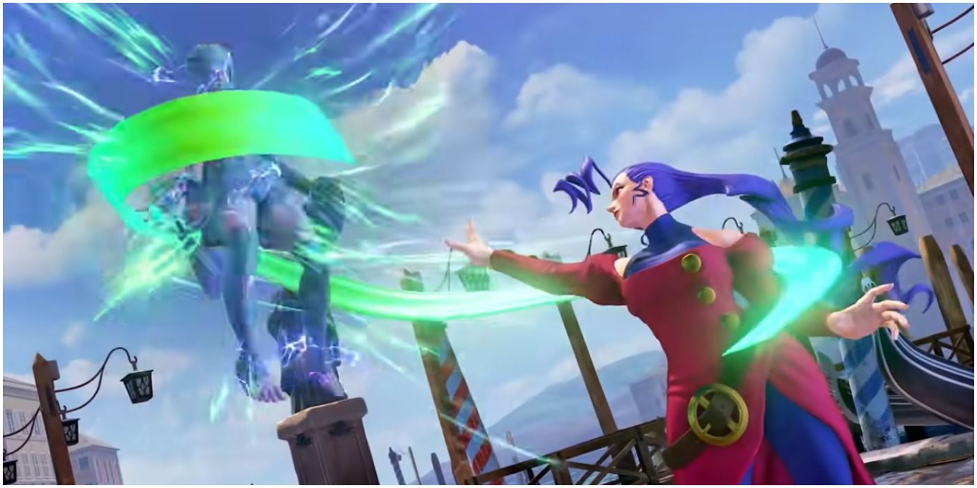 Street Fighter 5 - Rose using soul bind