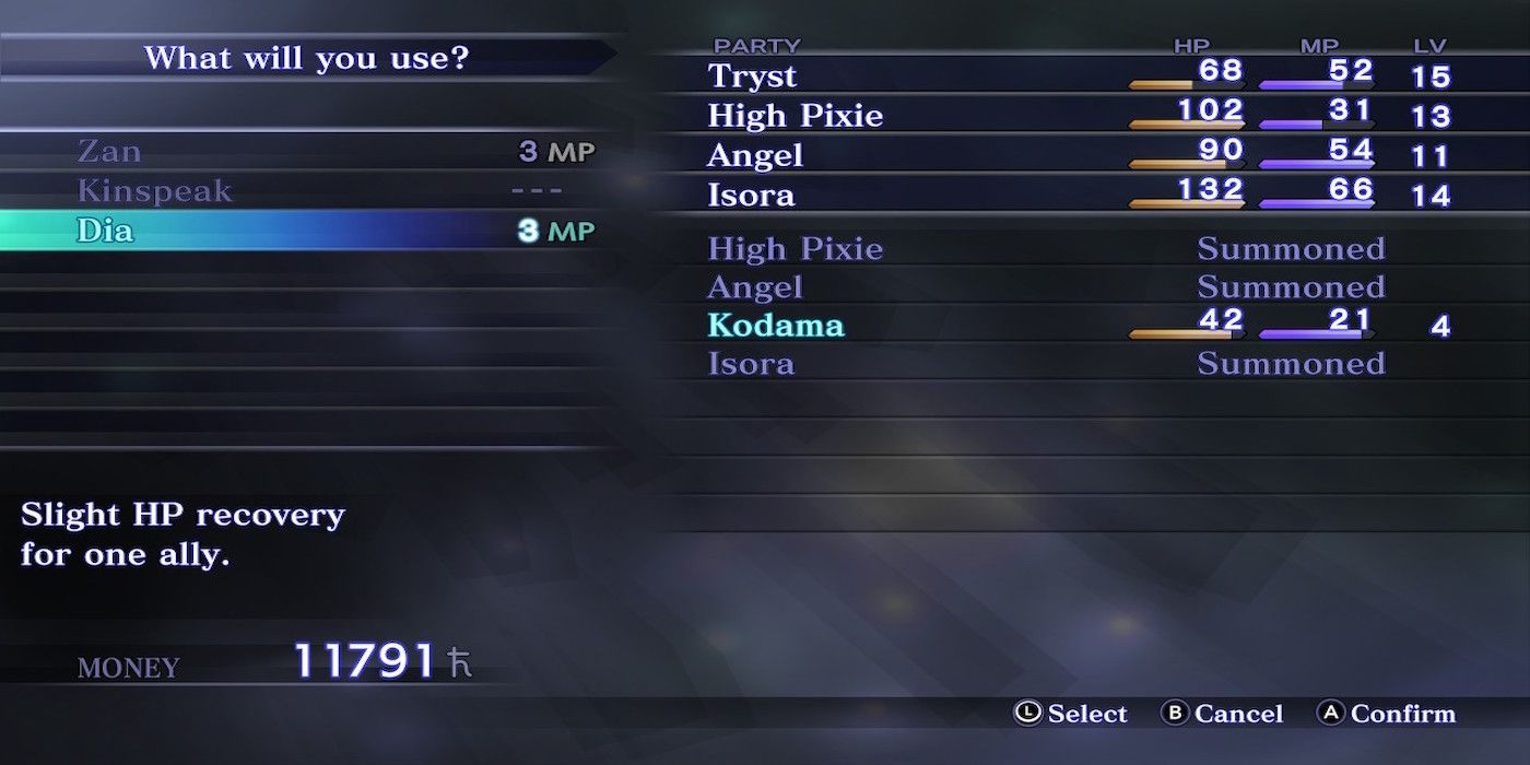 SMT 3 HD gameplay screenshot
