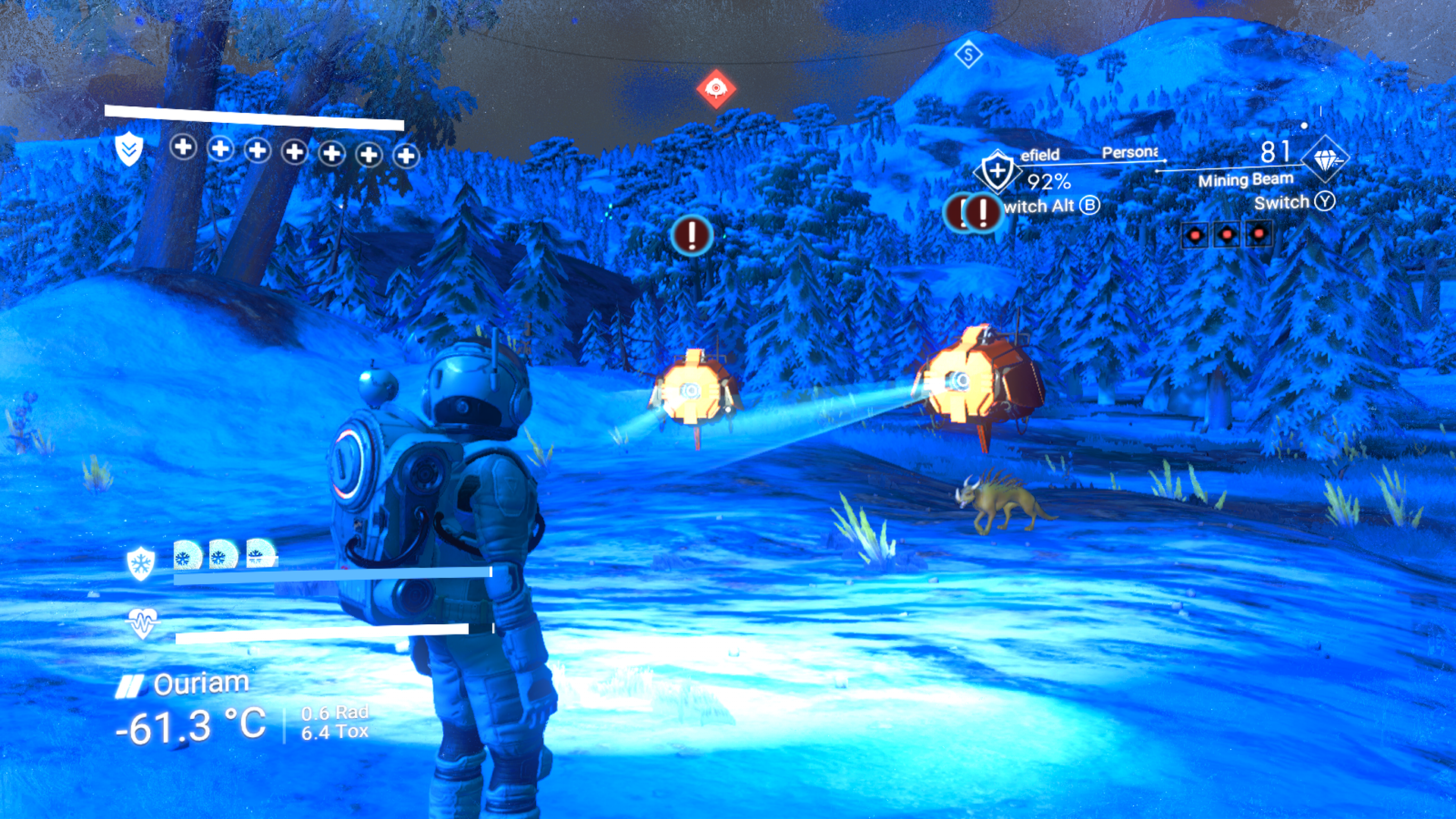 being monitored by sentinels in no man's sky