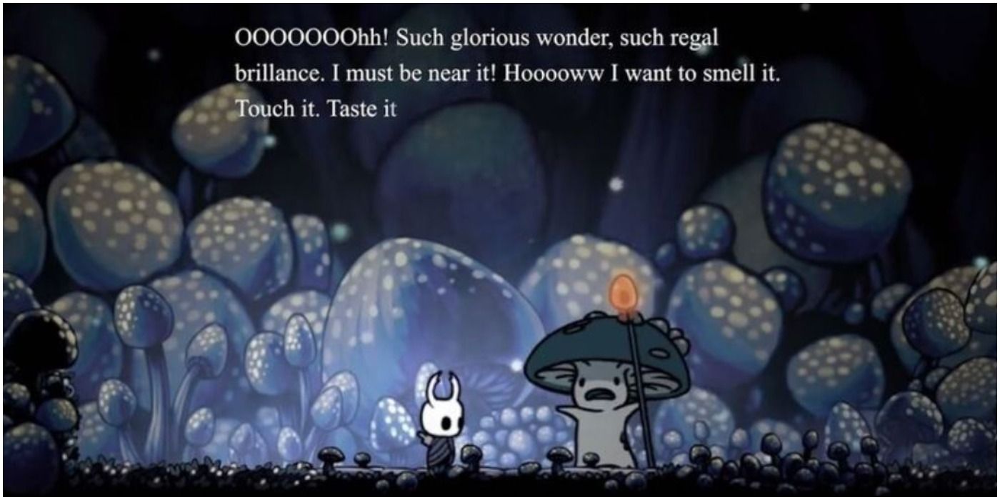 Hollow Knight cut content talking Shrumal Warrior npc