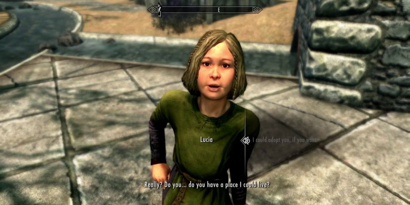 Skyrim Hearthfire Adoptable Orphan Lucia