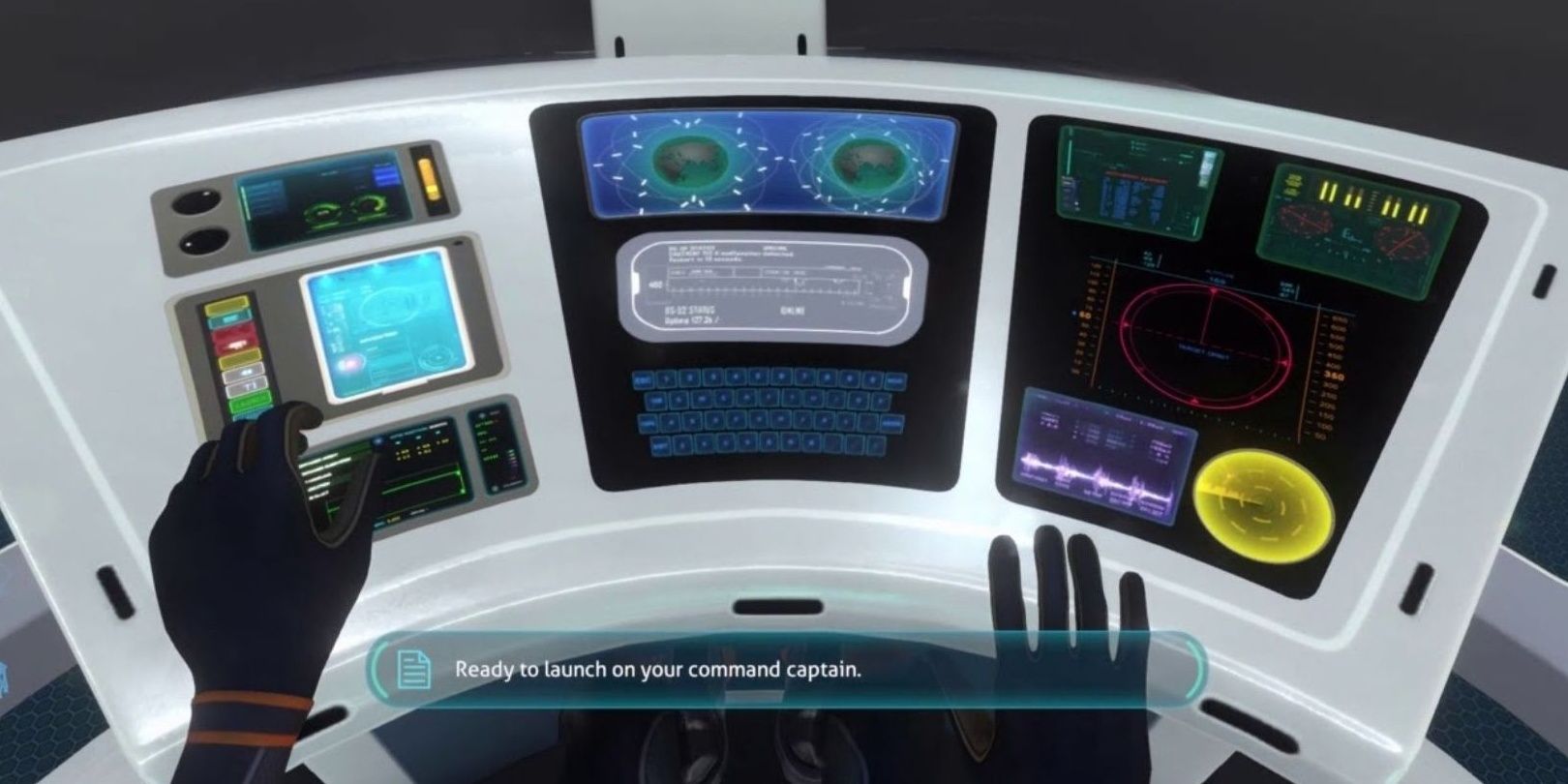 Ending scene of player prepping to launch the Neptune Rocket
