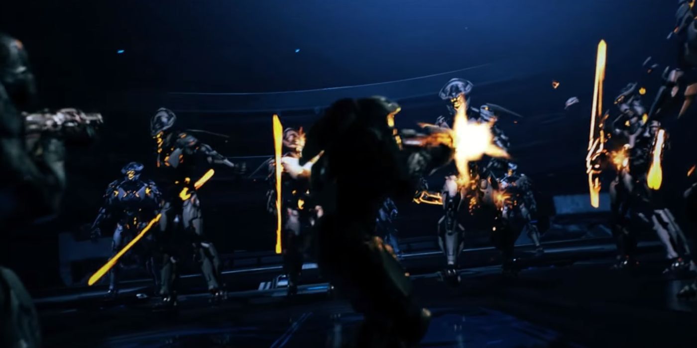 Blue Team faces off against five separate copies of the Warden Eternal.