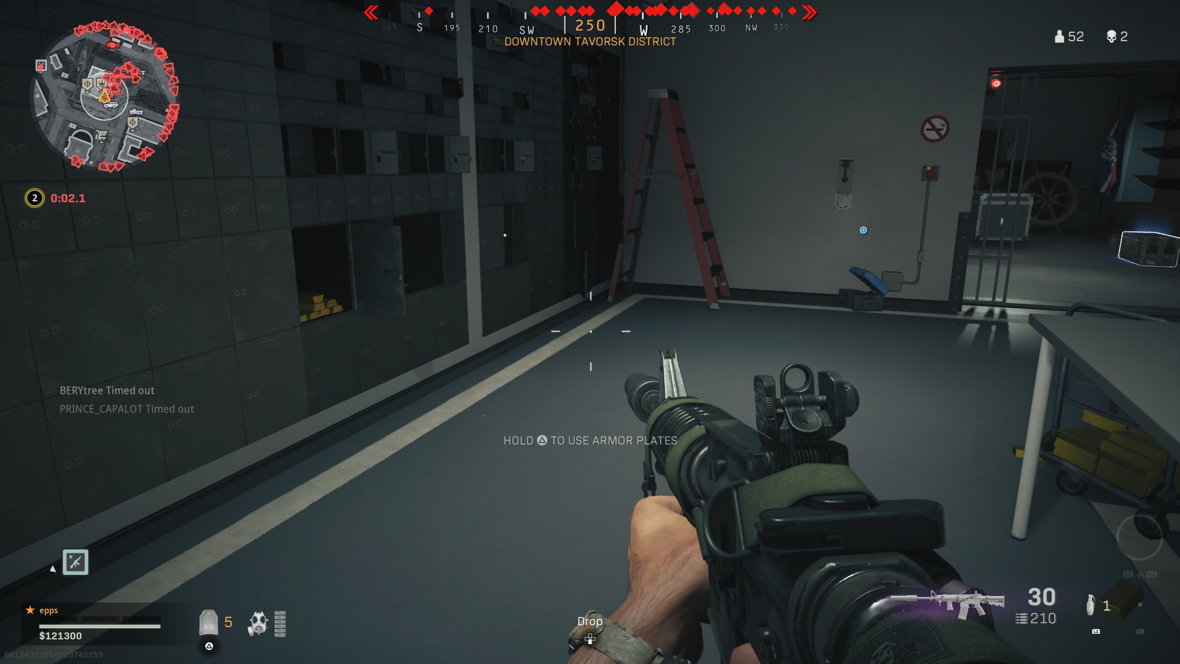 Mini lockboxes location inside the Nakatomi Plaza vault