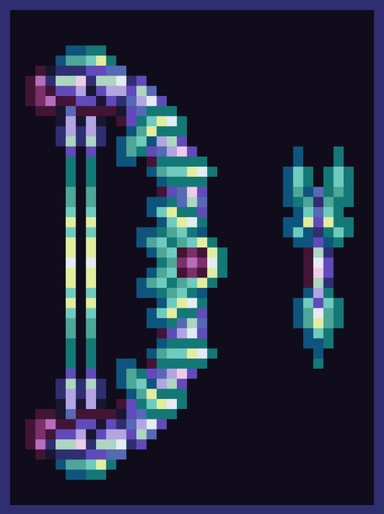 terraria zenith bow concept by rappenem art
