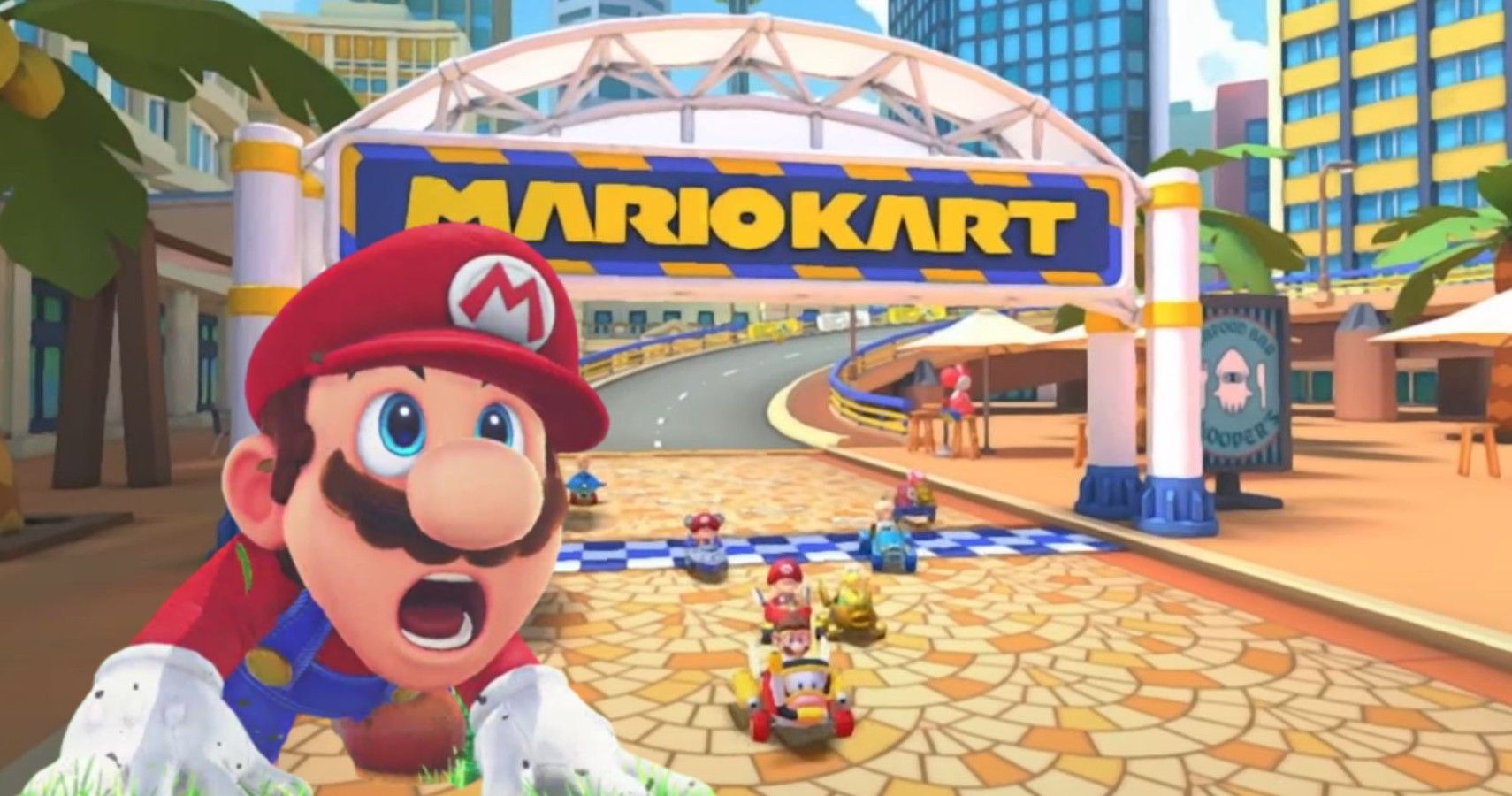 mario kart surprised mario