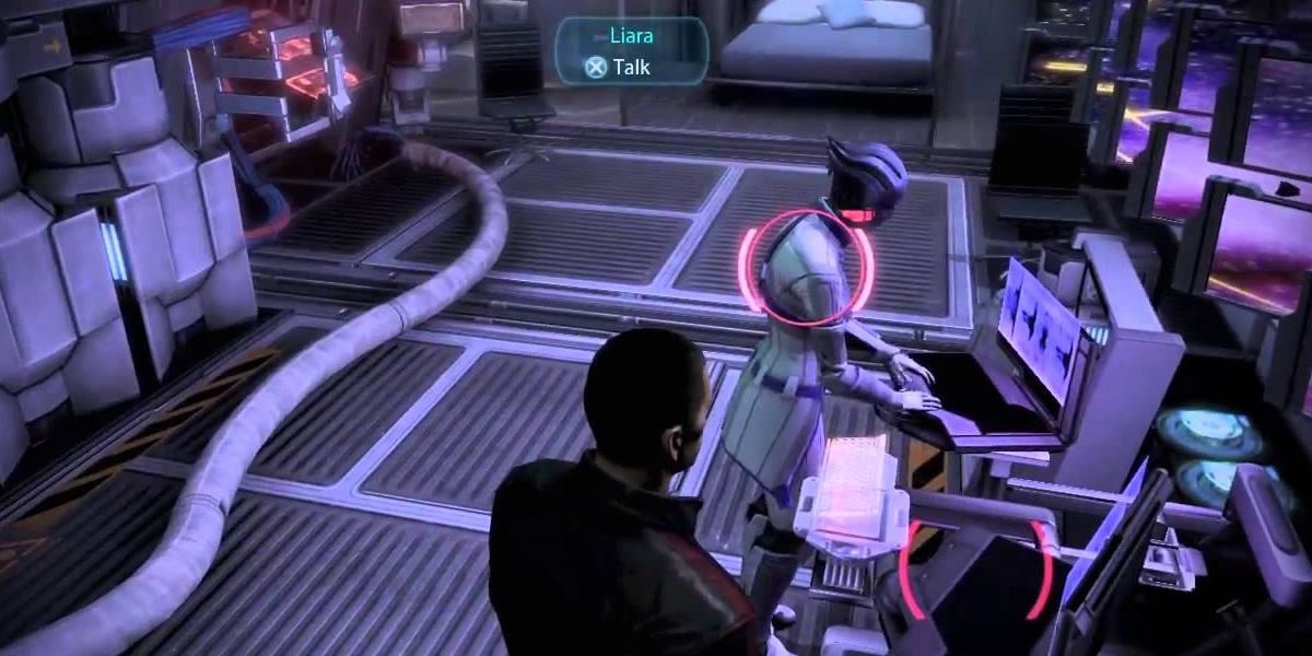 Liara on the crew deck.