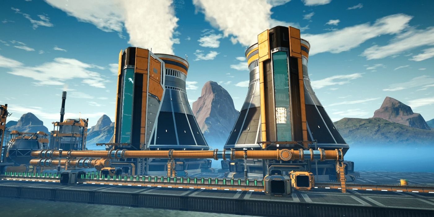 Satisfactory: Two Nuclear Power Plants With Piping