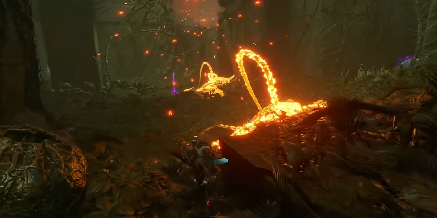 orange enemies returnal