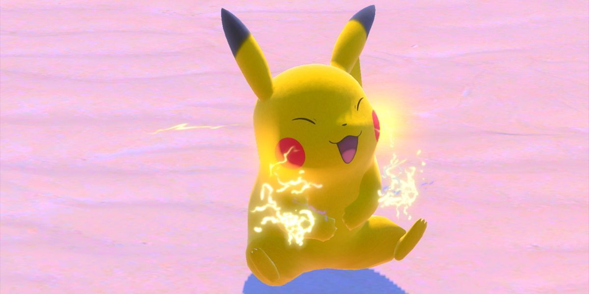pikachu laughing in new pokemon snap