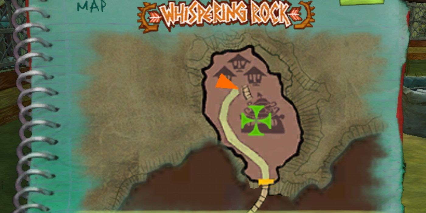Psychonauts Journal Map - Whispering Rock