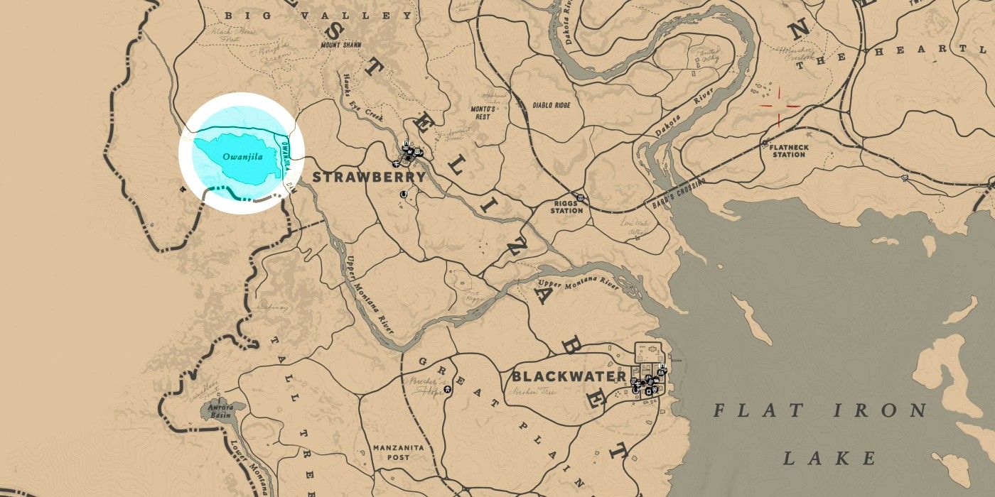 red dead online highlighted map
