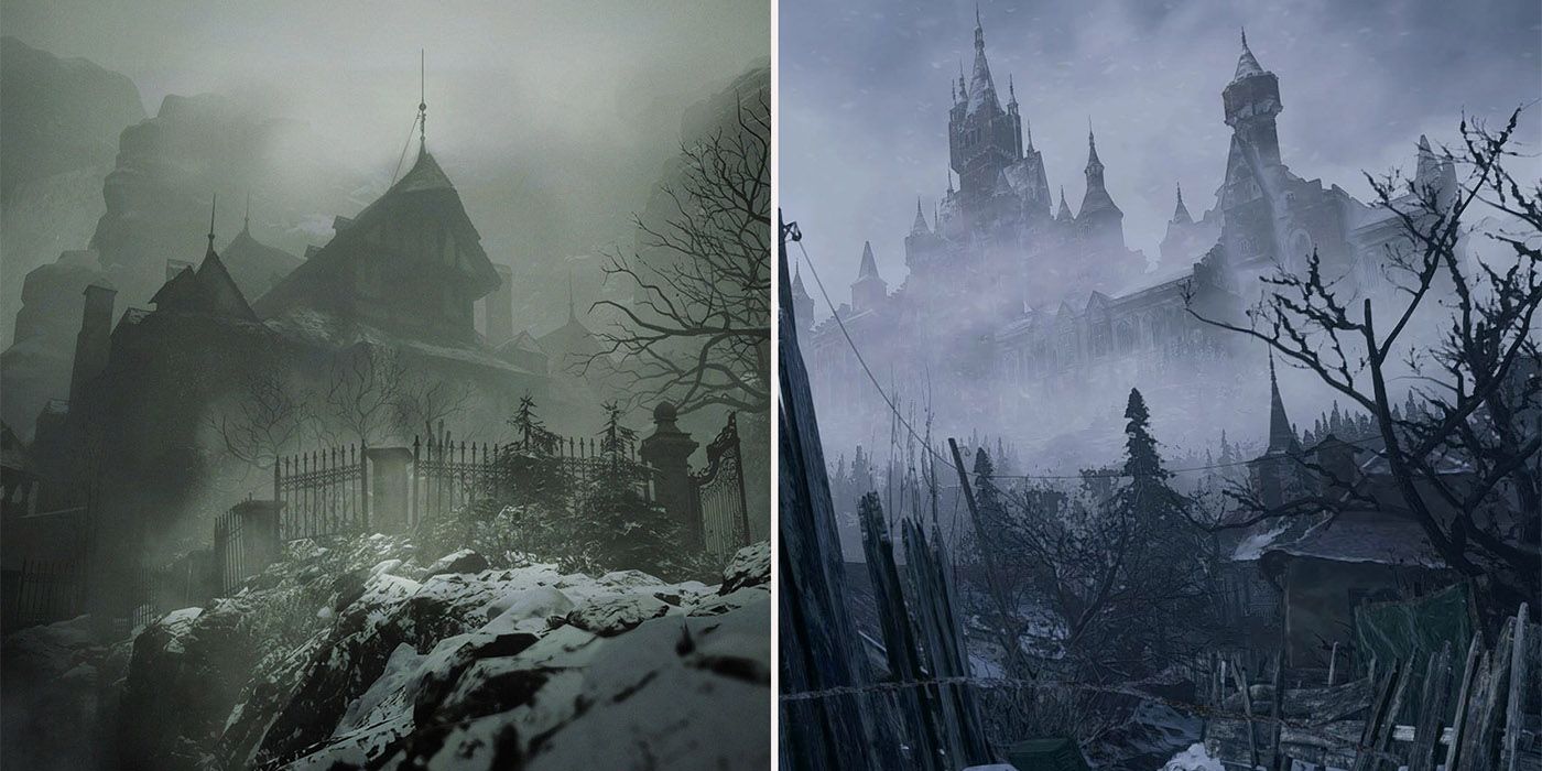 resident evil 8 Castle Dimitrescu and House Beneviento