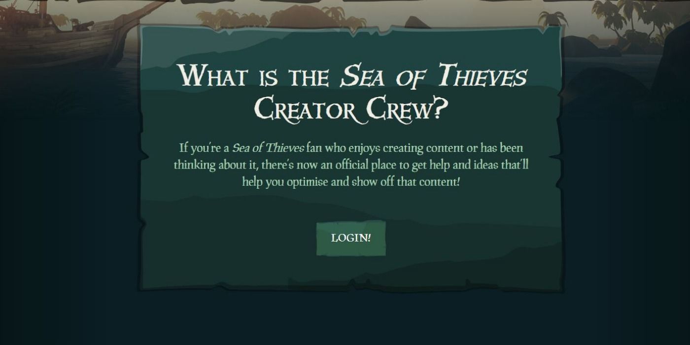 Creator Crew in Sea of Thieves