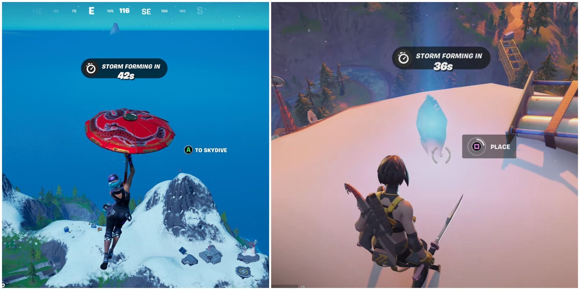 how to place crystal at the tallest mountain