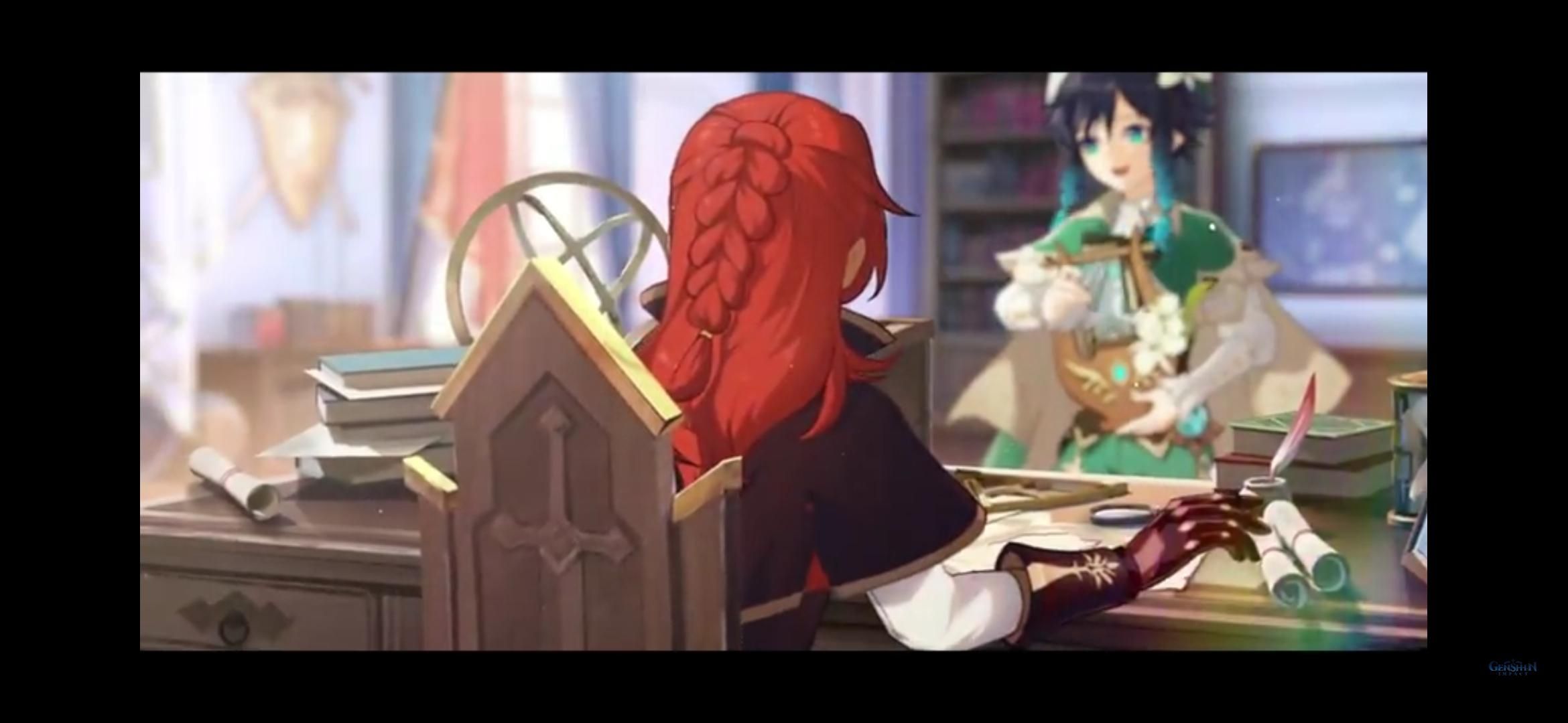 venessa and venti from genshin impact
