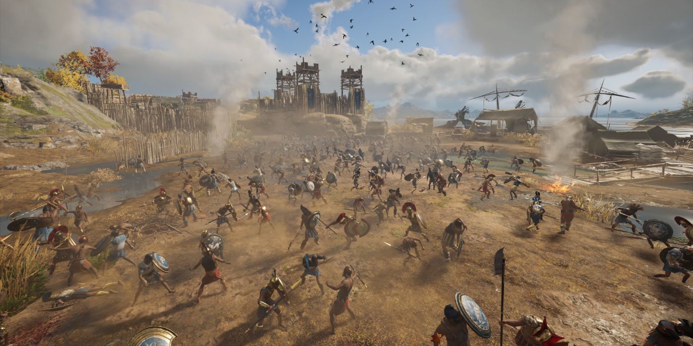 The battle of Amphipolis in full swing