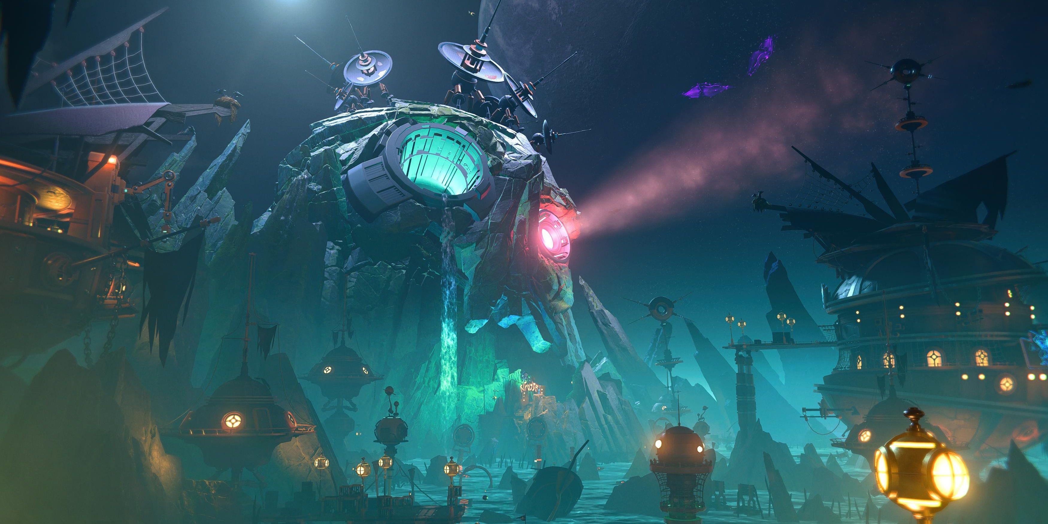 The Pirate Island located on the planet of Ardolis in Ratchet and Clank: Rift Apart