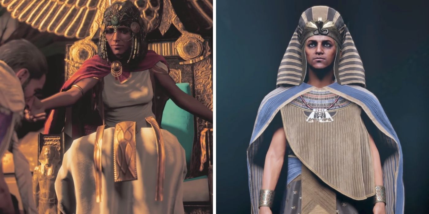 Assassin's Creed Origins Cleopatra and Ptolemy