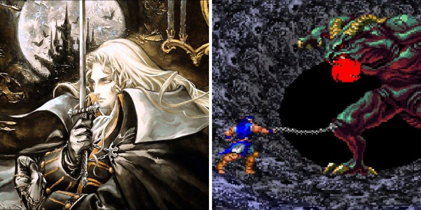 Castlevania Symphony Of The Night Cover Art and Dracula Final Boss Fight