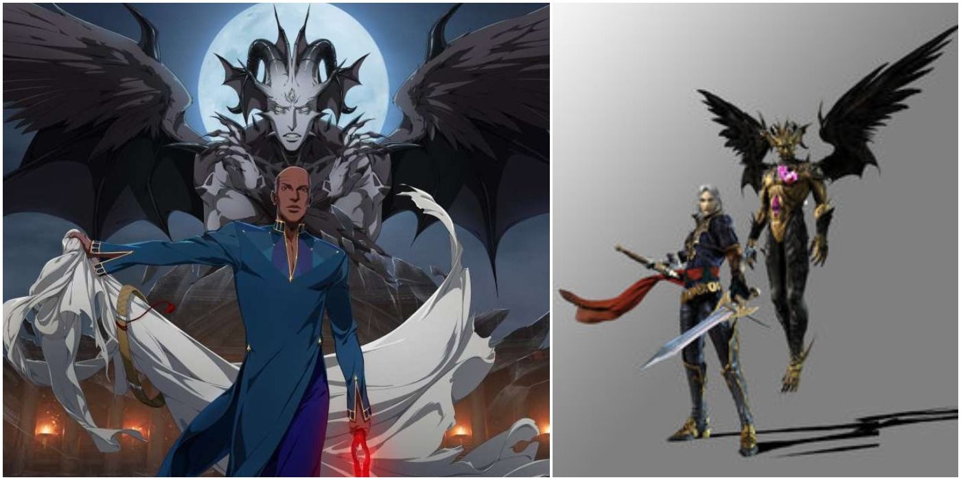 Castlevania The End guarding Issac from the Netflix anime